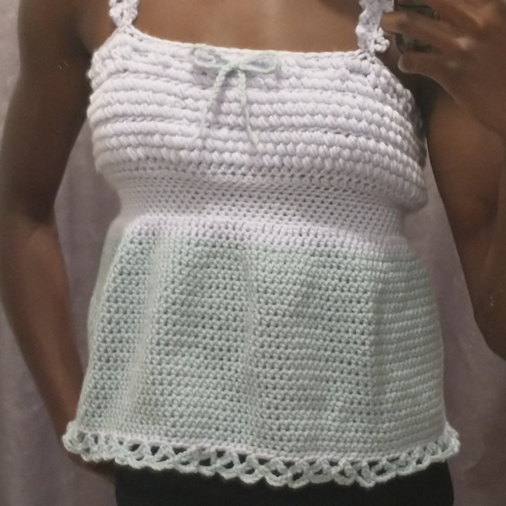 Summer Frill Crochet Top - Picture 3 of 4